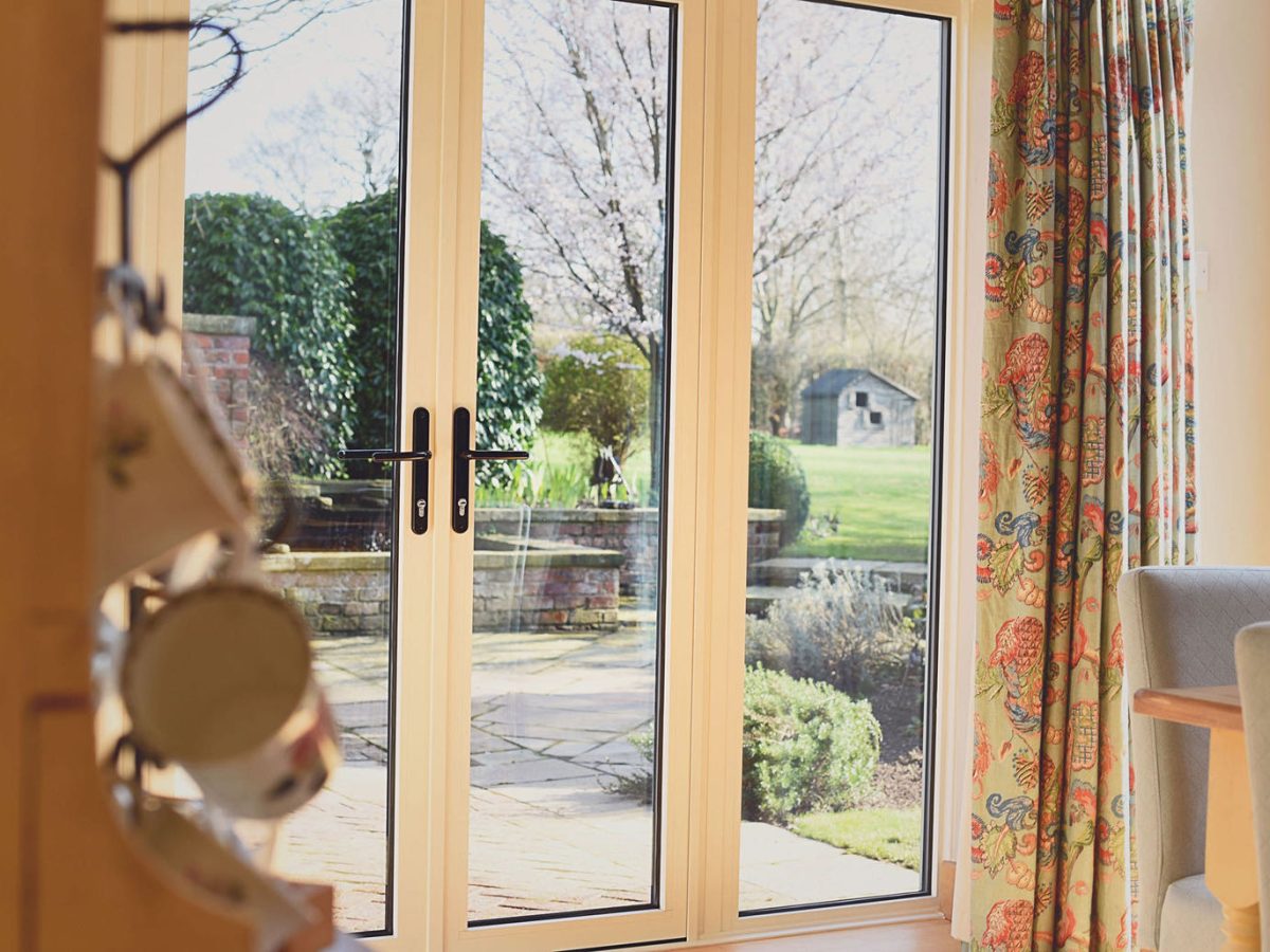 Aluminium double doors