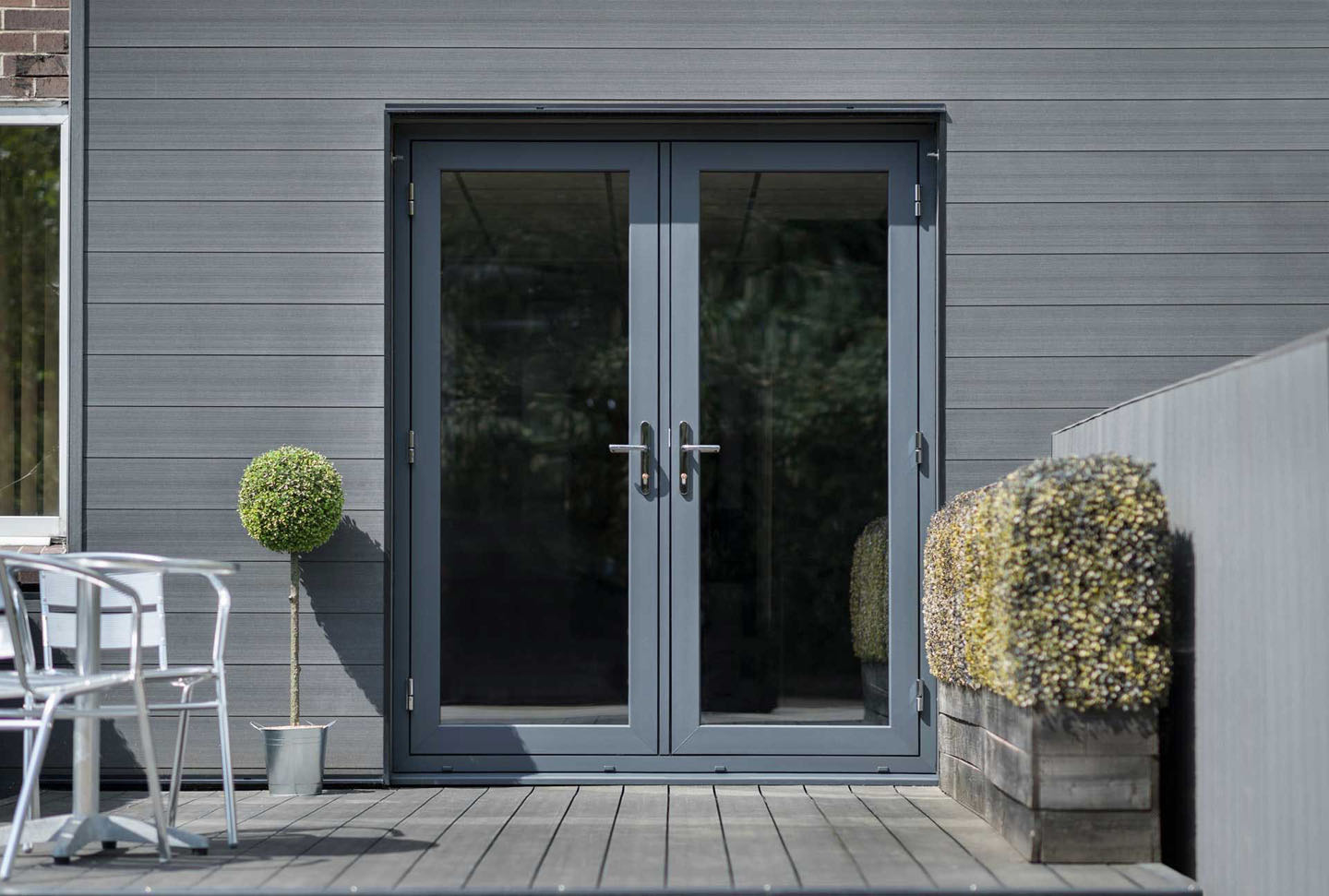 Flush french doors