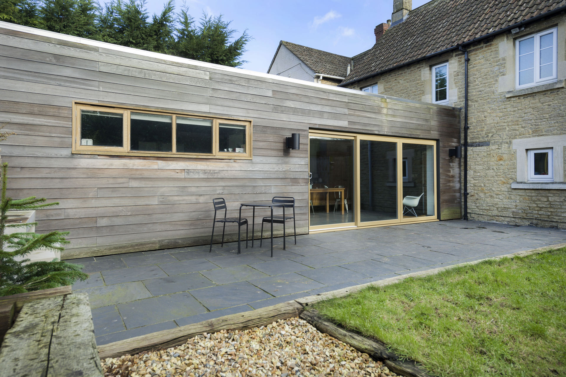 Patio doors from Quickslide in wood effect