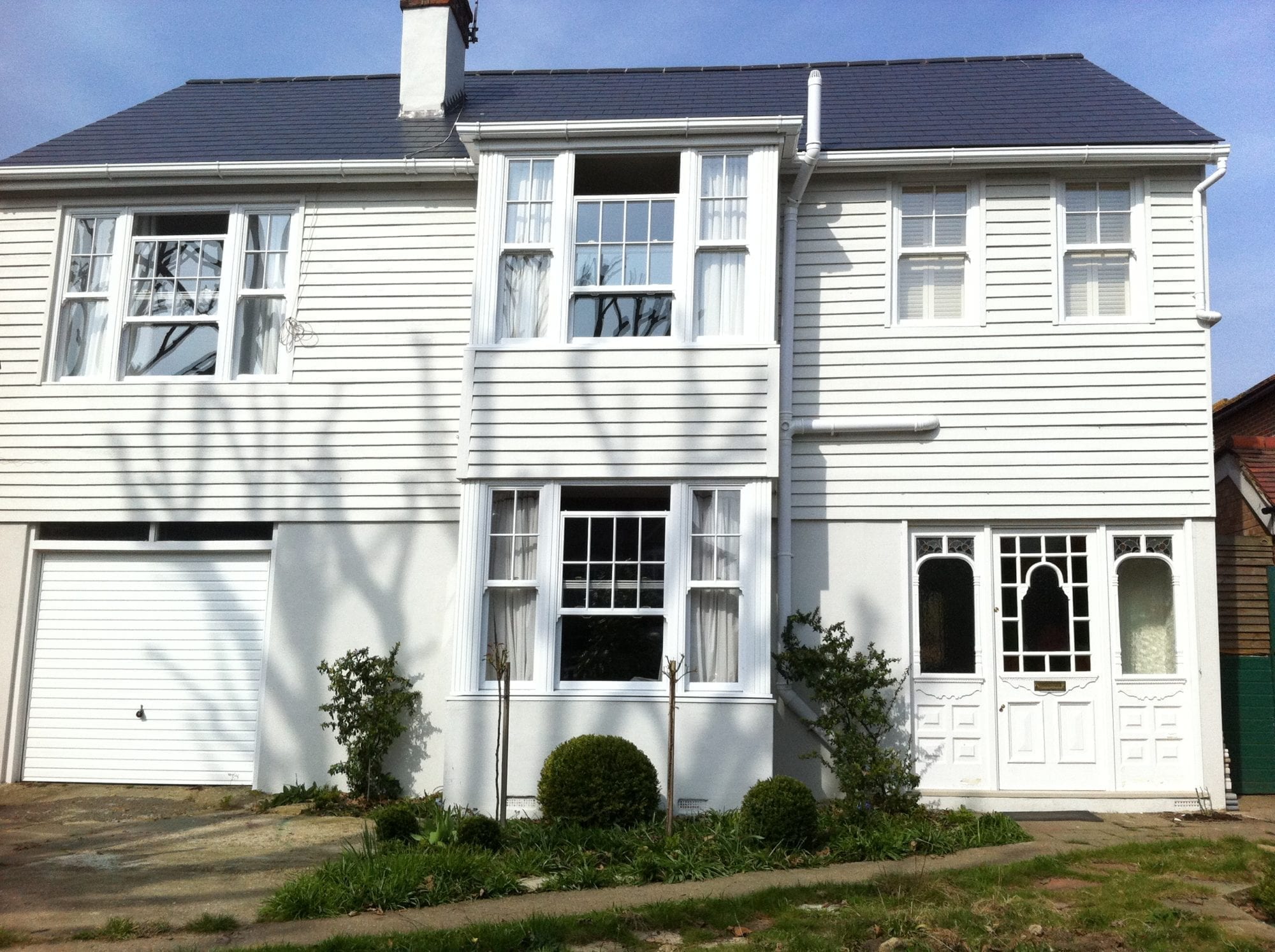White Edwardian Windows On White House