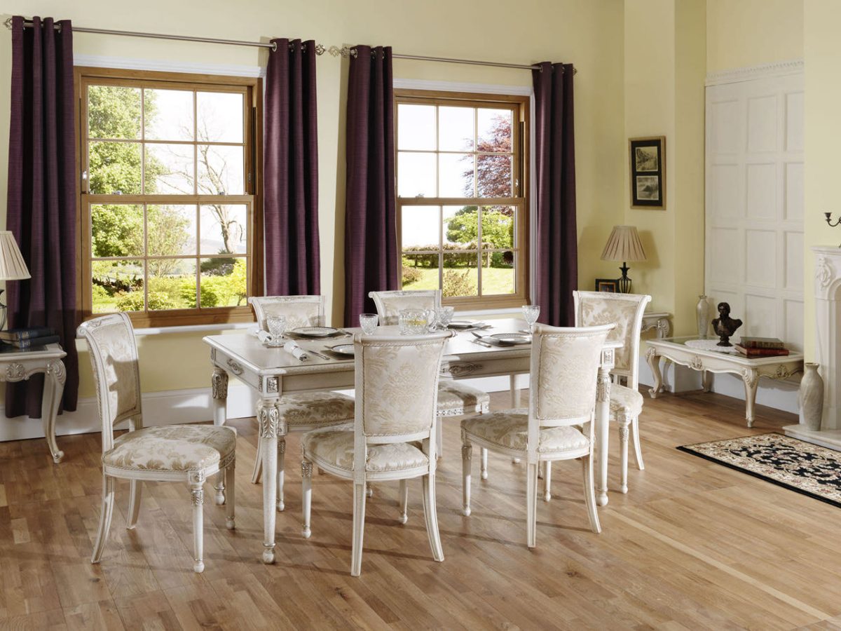 Woodgrain uPVC Georgian Windows