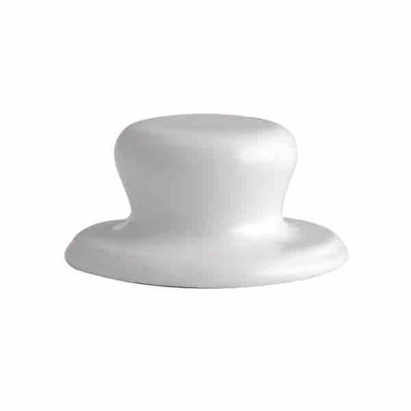 Bottom Sash Knob - Classic - White