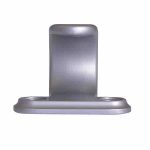Sash Pull - Satin Silver - Front
