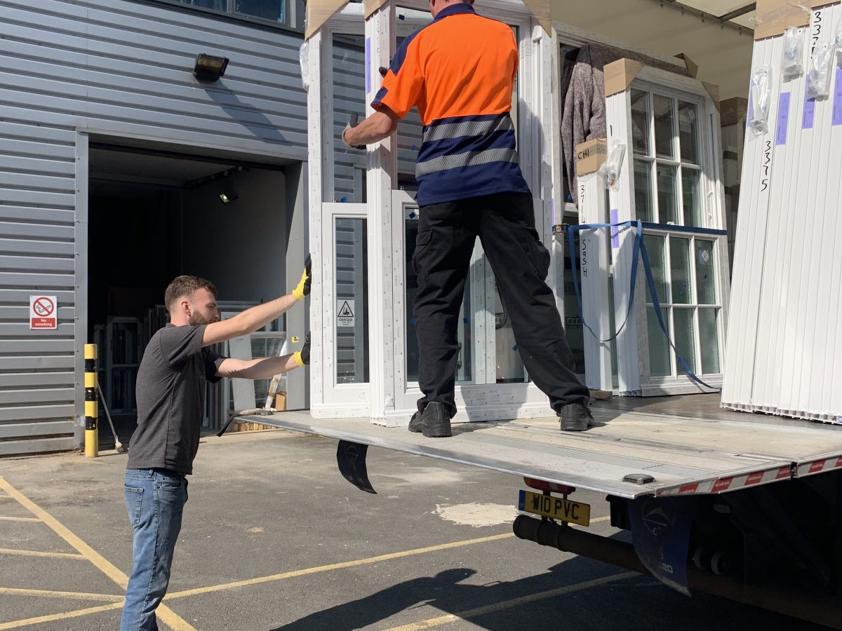 Delivery of Sash Windows