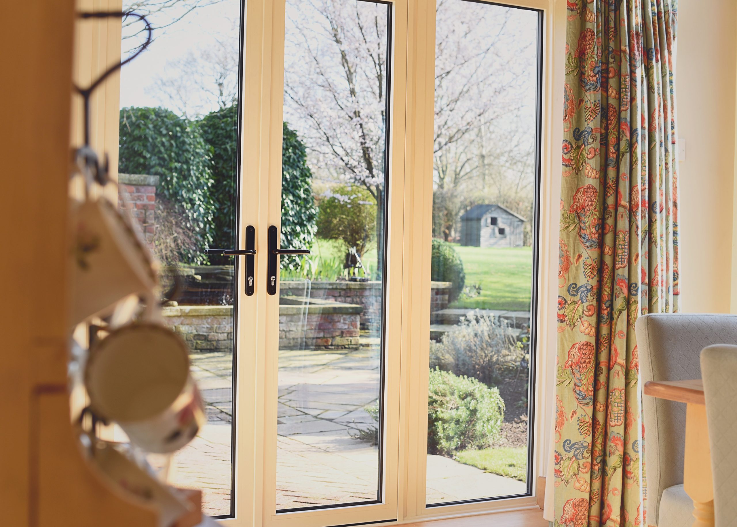 Internal View of aluminium French Doors