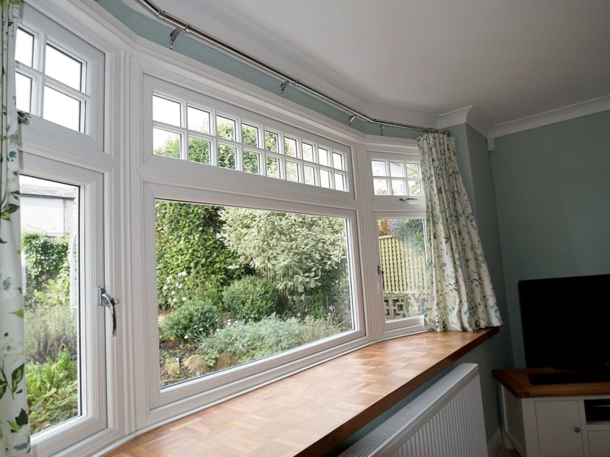 uPVC Bow Windows internal view
