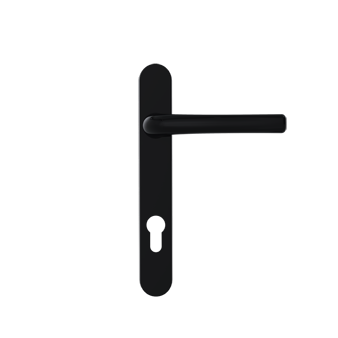 Classic inline door handles - Black