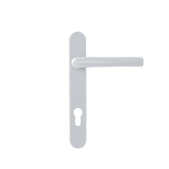 Classic inline door handles - White