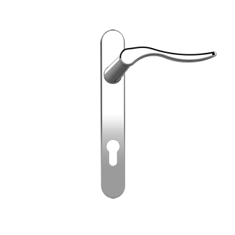 Swan Handle - Chrome