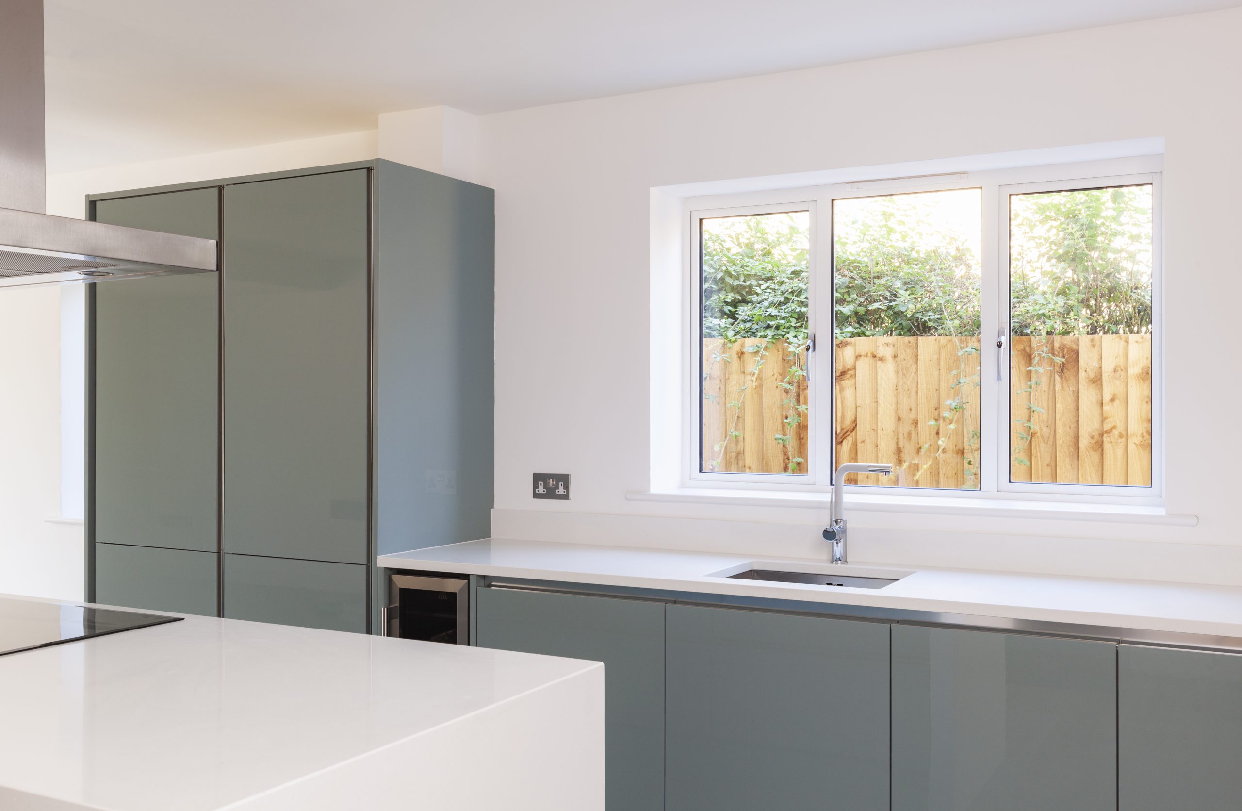 white modern casement windows