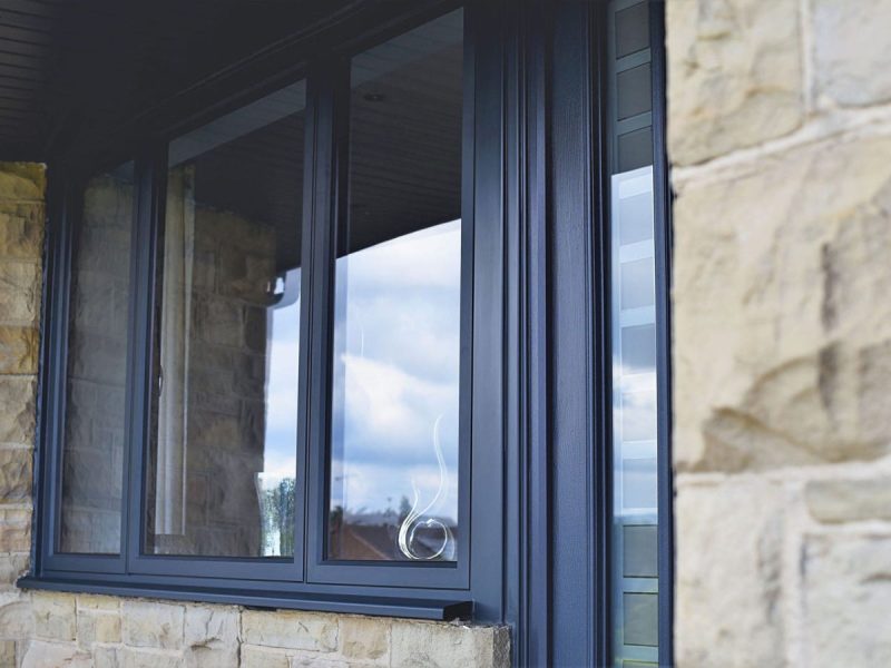 Premium handle options for flush aluminium casement windows, including in-line, monkey tail, and tear drop designs