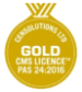 Gold CMS licence logo