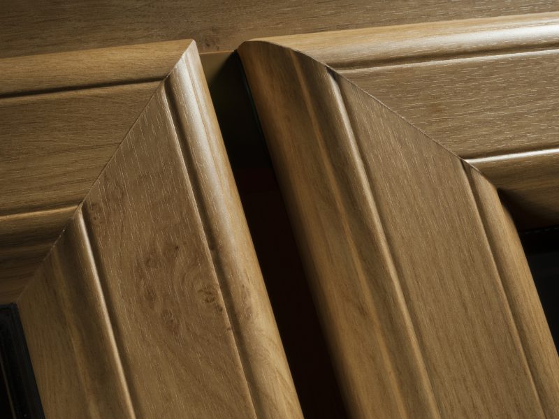 Close-up of uPVC window corner joints highlighting the precision and finish of the construction