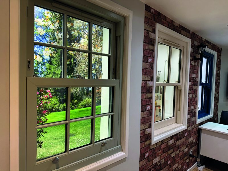 Sash window sample available to order for trade partners and display use