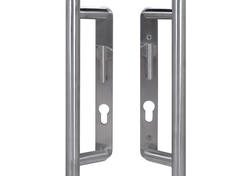 Long Inline Steel Finish Handle for Modern Aluminium Sliding Patio Doors