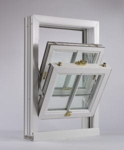 fully tilted upvc sash window unit example