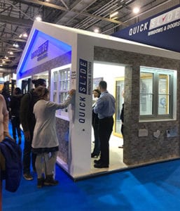 Visit Stand M216 at Homebuilding & Renovating Show, Harrogate! Featuring Arched Legacy uPVC Sliding Sash Window, 3-in-1 Legacy uPVC Sliding Sash Window, Contemporary Bi-folding Door, uPVC Flush Casement Window, 2 Panel uPVC Sliding Patio Door, and Solidor Composite Door.