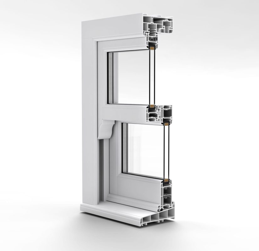 Double glazed windows feature two glass panes with an insulating barrier, offering better insulation than single glazing