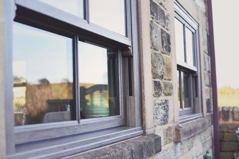 UPVC windows offer realistic woodgrain