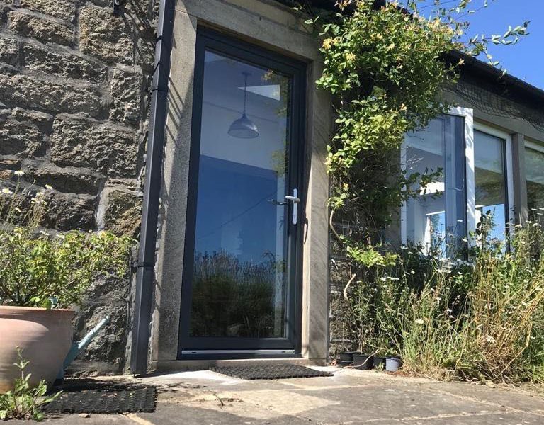 Aluminium entrance doors