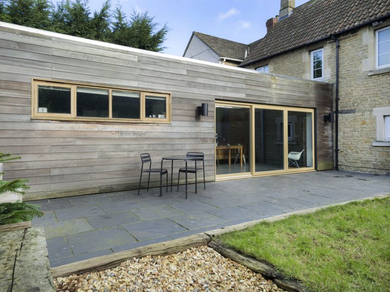 Patio doors from Quickslide in wood effect