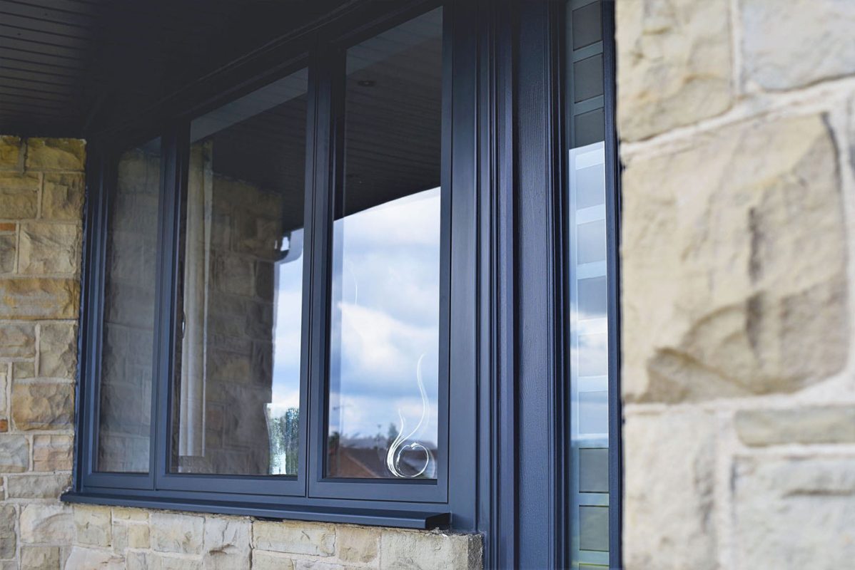 Aluminium flush windows