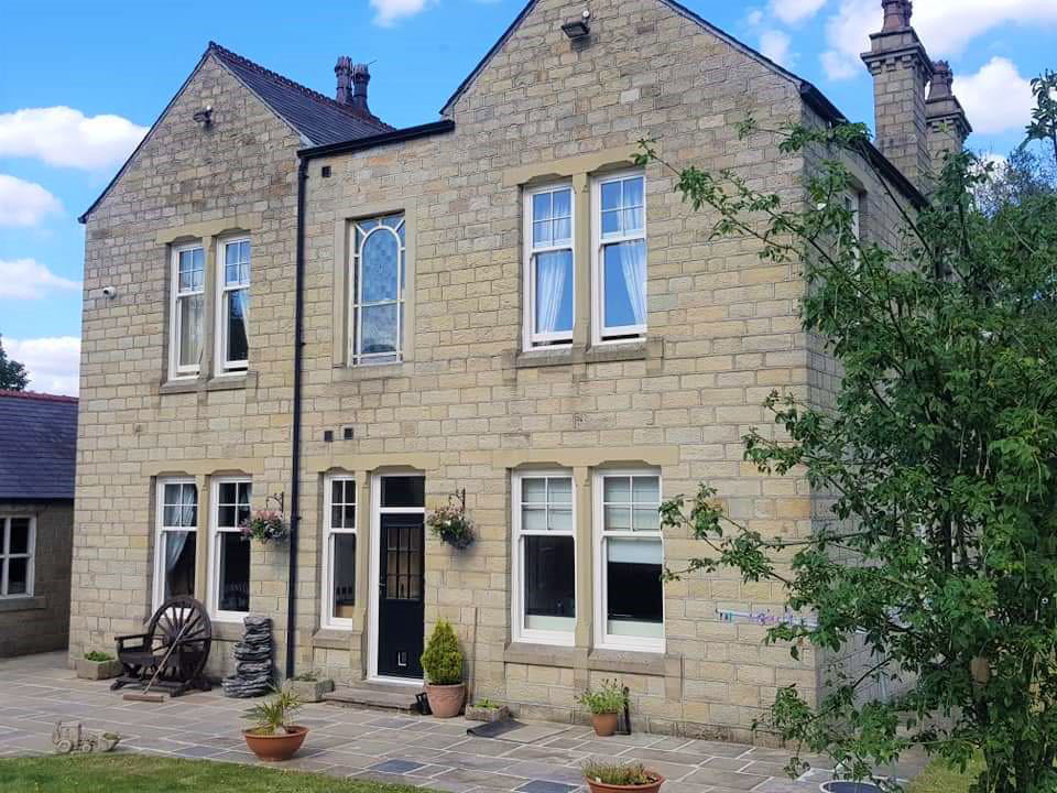 White uPVC Victorian Style Sash Windows