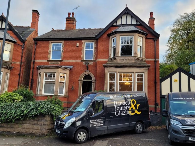 Edwardian style sliding sash windows