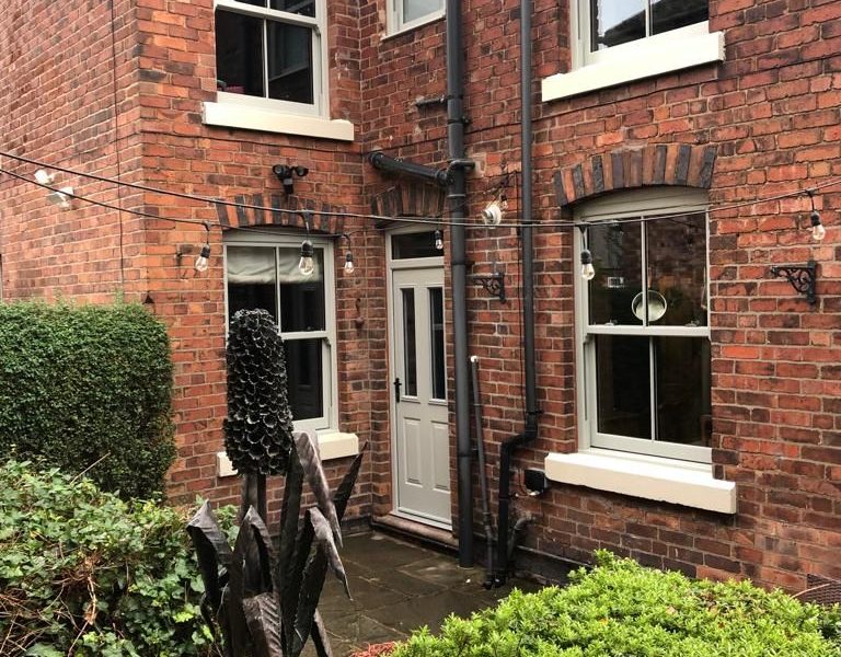 pvcu woodgrain sliding sash windows