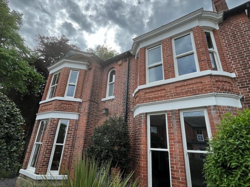Victorian house with uPVC windows