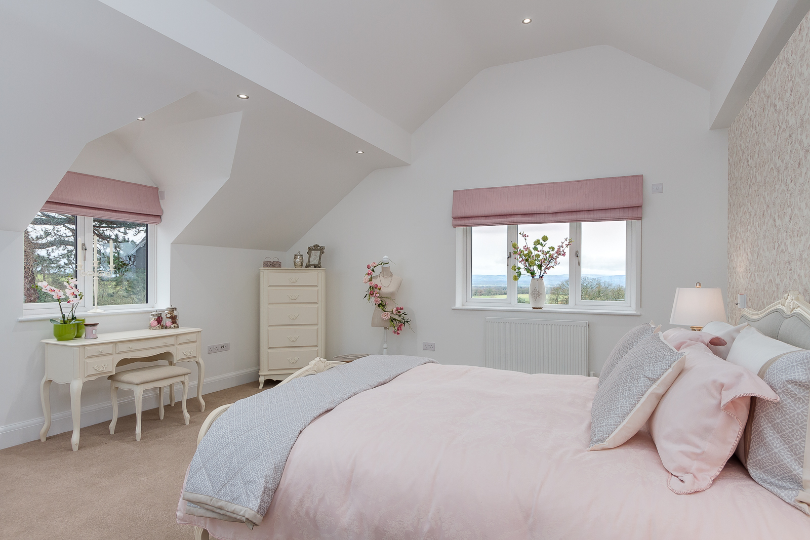 Heritage-style flush casement windows installed in luxury homes at Appletree Estate in Malpas, Cheshire