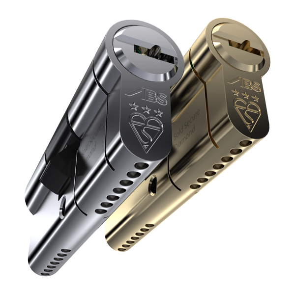 ABS Locking Cylinder - Brass - Chrome