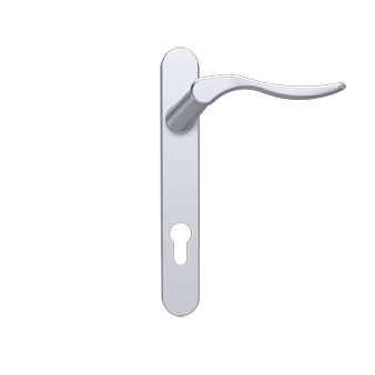 Swan Handle - Satin Silver