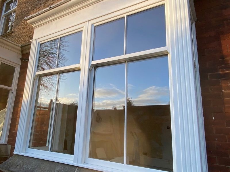 Sliding Sash Windows installed into a Bay