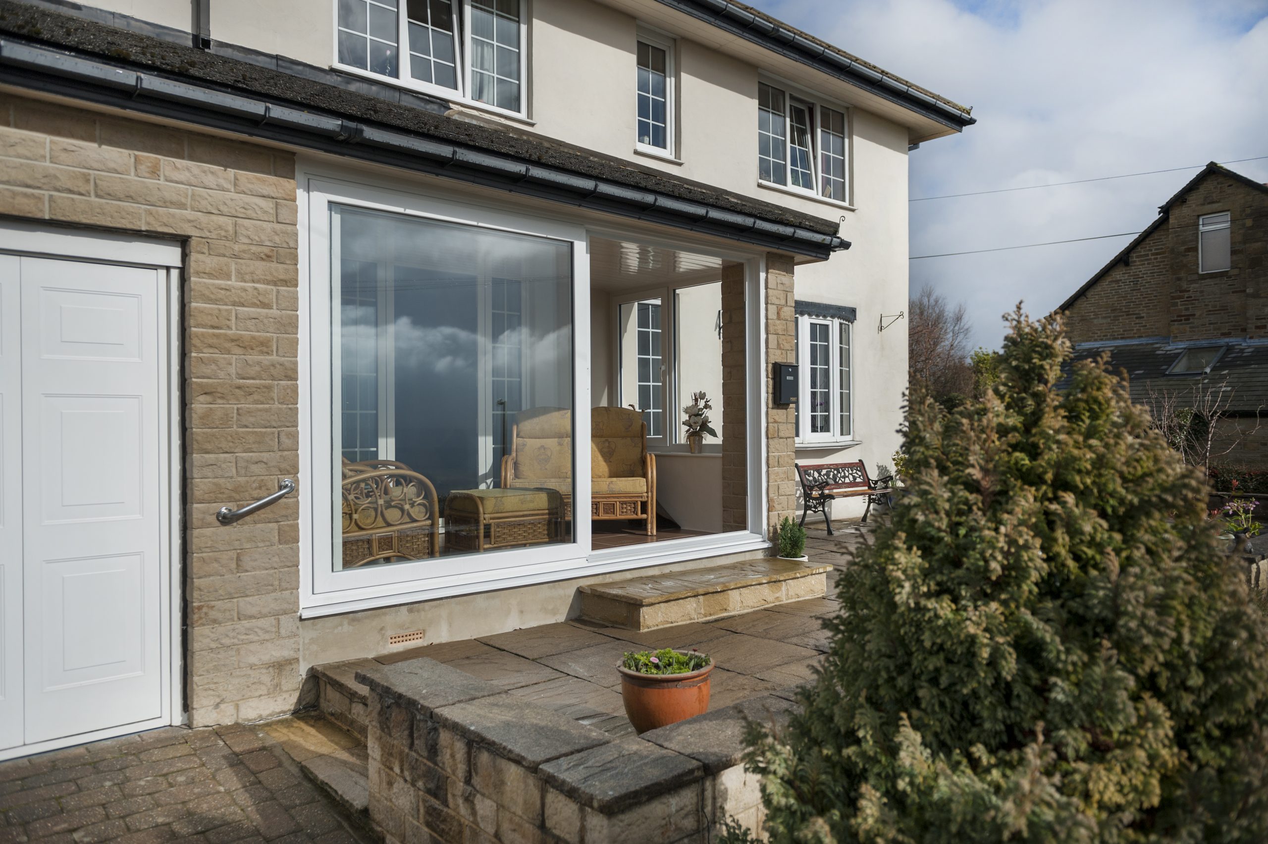 Stylish uPVC sliding patio doors seamlessly blending with contemporary living spaces