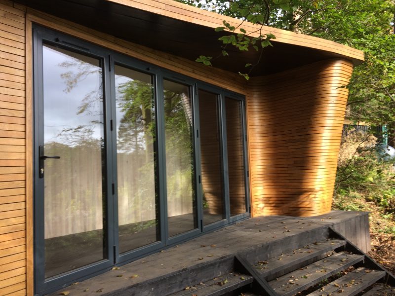 Black Bifold Aluminium Doors