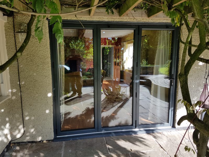 Black Bifold Aluminium Doors