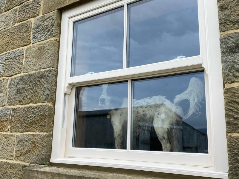 Woodgrain Sliding Sash Windows
