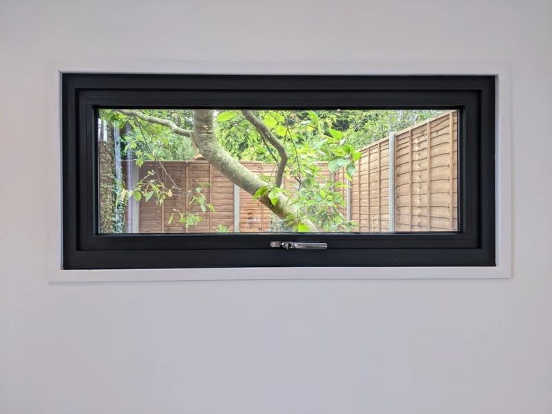 Modern Grey Aluminium Casement Windows