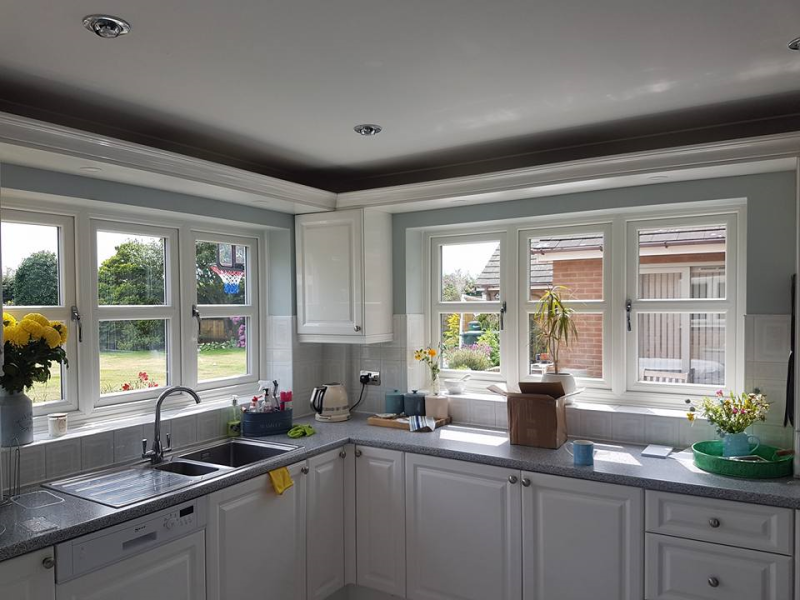 New white kitchen windows uPVC