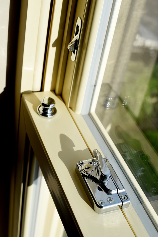 Double glazed sash windows offering top-notch security features without added complexity.