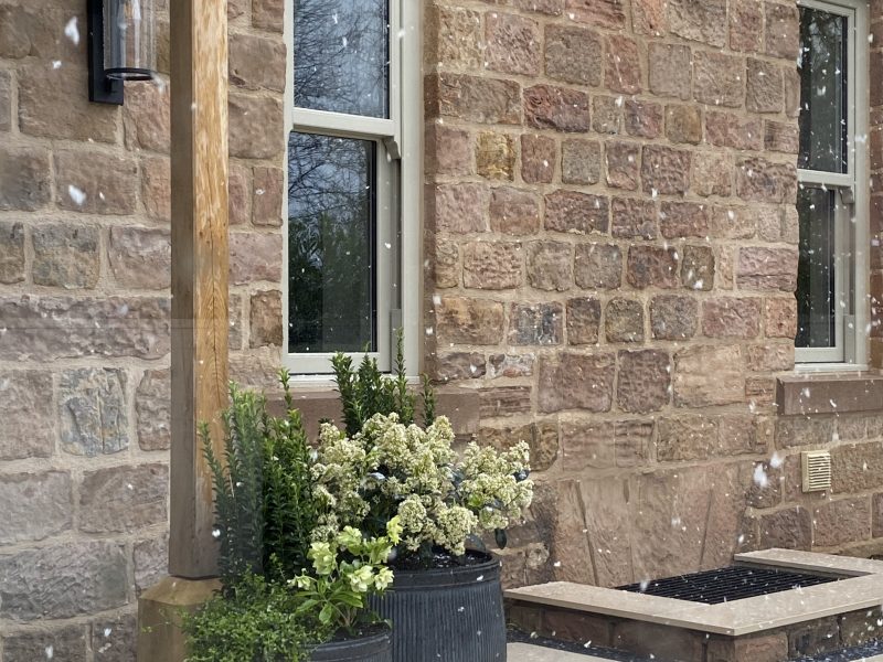 Sliding Sash Woodgrain uPVC Windows