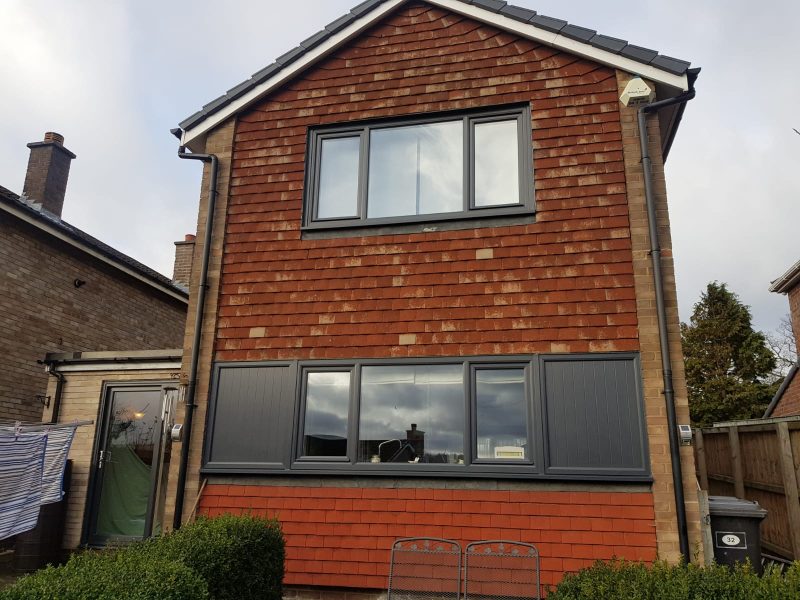 Wood effect casement windows from Quickslide