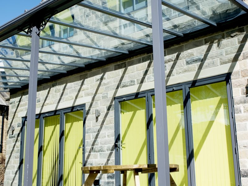 Grey Bifold Doors Quickslide