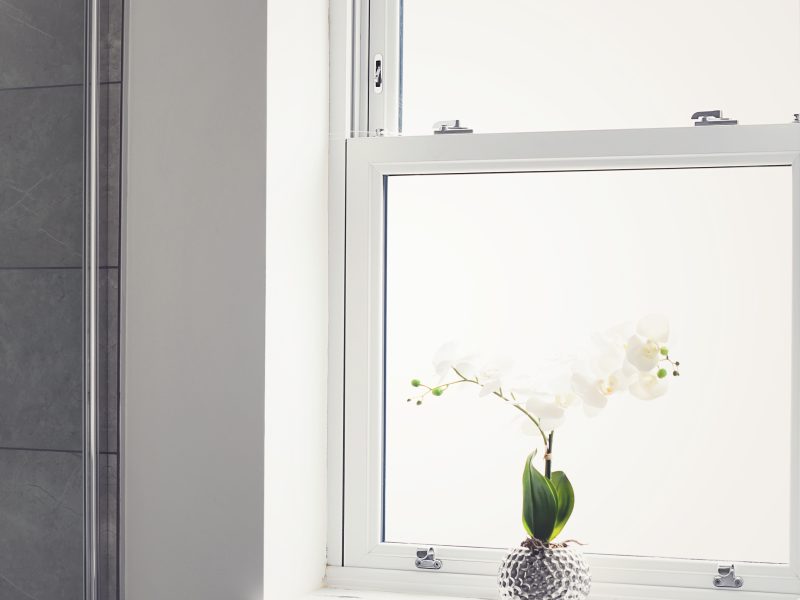 Interior view of sliding sash windows