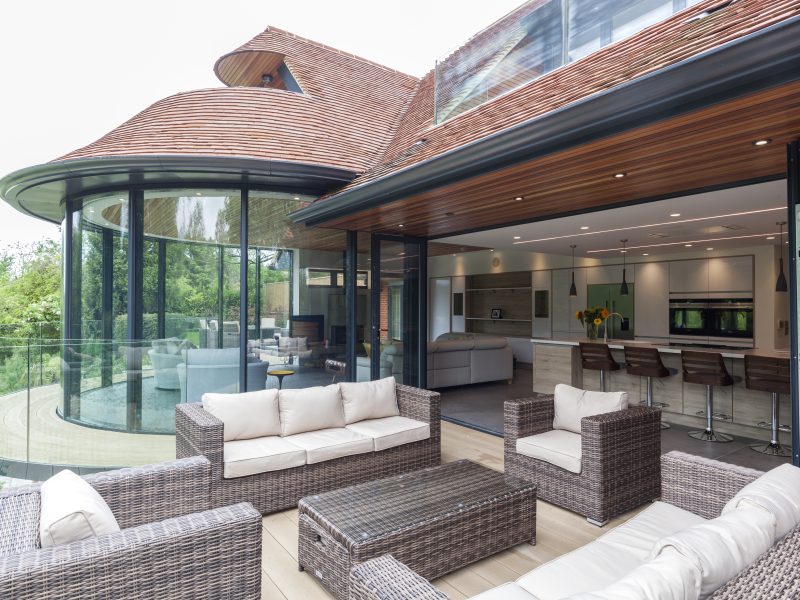 Curved Aluminium Full Length windows