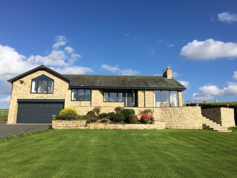 Black Flush Aluminium Casement Windows