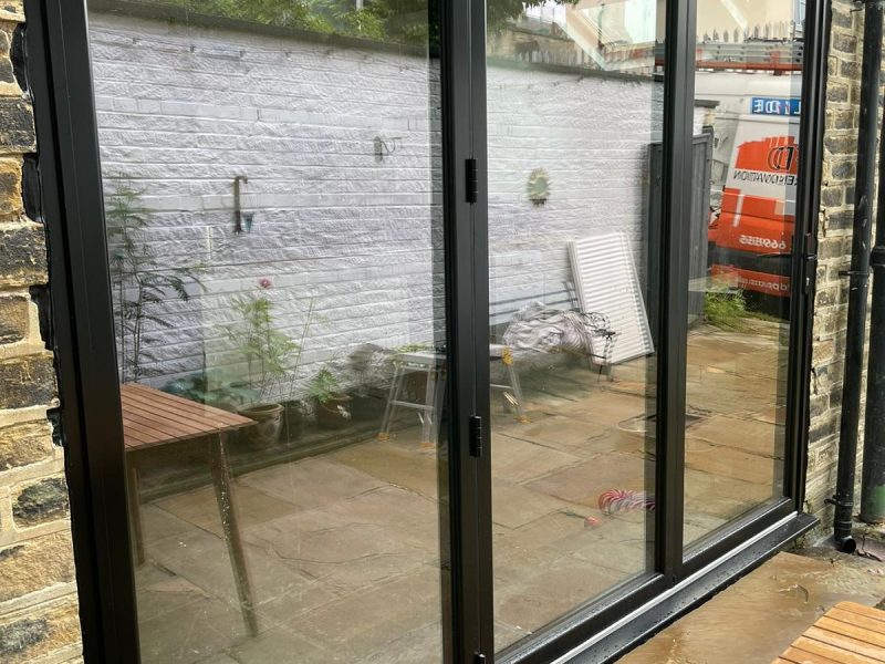 Black Aluminium Bifold Doors