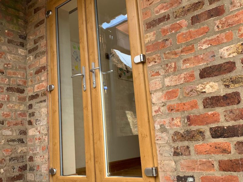 Authentic Wood Effect French Doors