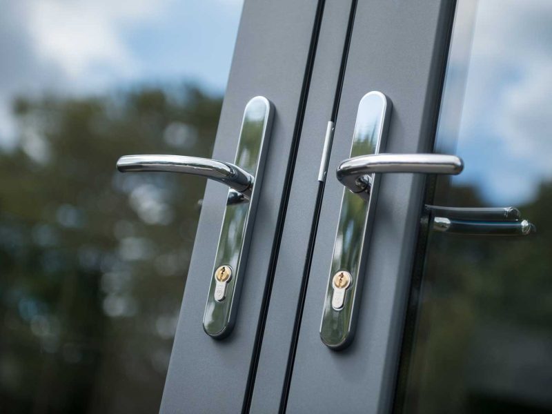 Flush French Door - Close-up view - Quickslide